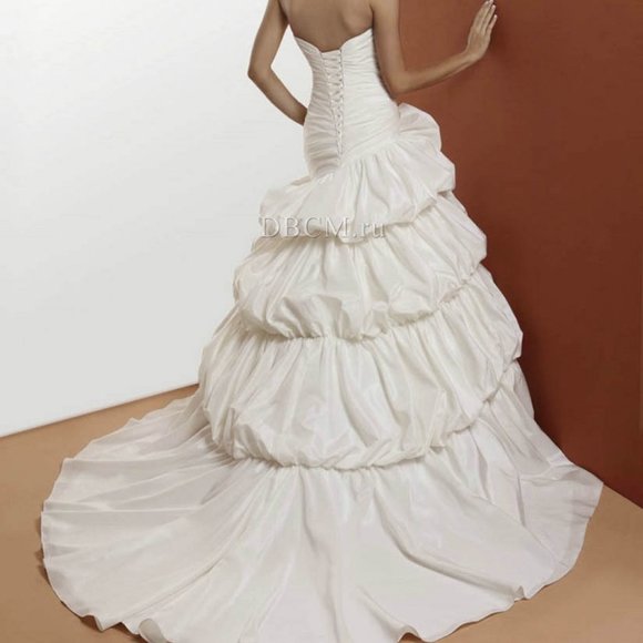 Demetrios OreaSposa White Wedding Gown (Style # L612) - Picture 2 of 16